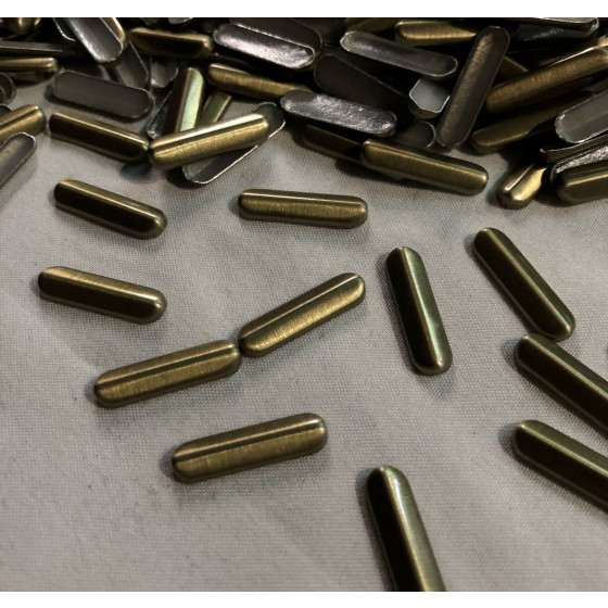 Imported Aluminum 6*21mm Cylindrical Heat Transfer Foil Loose Rhinestones Graphics for Fashion Bags Perforated Foil Rhinestones